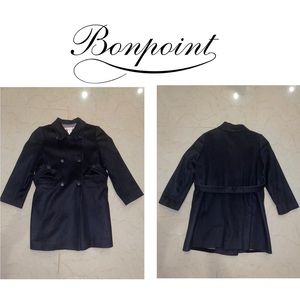 🍒Bonpoint Girls Pea Coat Black Size 8🍒